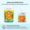OLLY Hello Happy Gummy Worms, Mood Balance Support, Vitamin D, Saffron, Adult Chewable Supplement, Gluten Free, Tropical Zing - 90 Count view 4