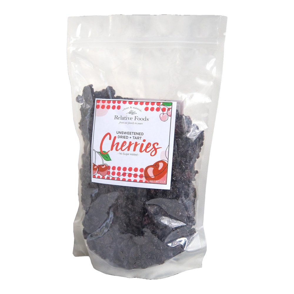 Dried Tart Cherries Unsweetened - Montmorency Cherries from Michigan - Gluten Free Snack - No Sugar Added - 2 Lbs Bulk Bag - Premium Pitted Fruit for Baking, Salads, and Gourmet Recipes