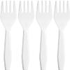 Nicole Fantini Medium Weight White Disposable Plastic Fork Collection Case Pack: Qty 1000 view 3