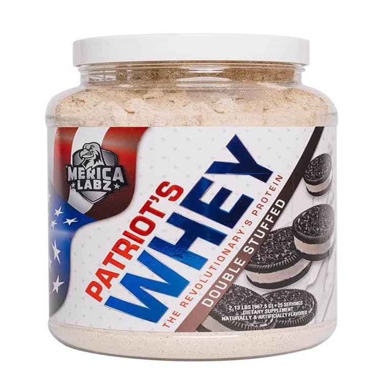 'Merica Labz Patriot's Whey, The Revolutionary's Protein, 25G Protein, 25 Servings (Double Stuffed)