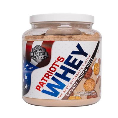 'Merica Labz Patriot's Whey, The Revolutionary's Protein, 25G Protein, 25 Servings (Chubby Choco Nutz)