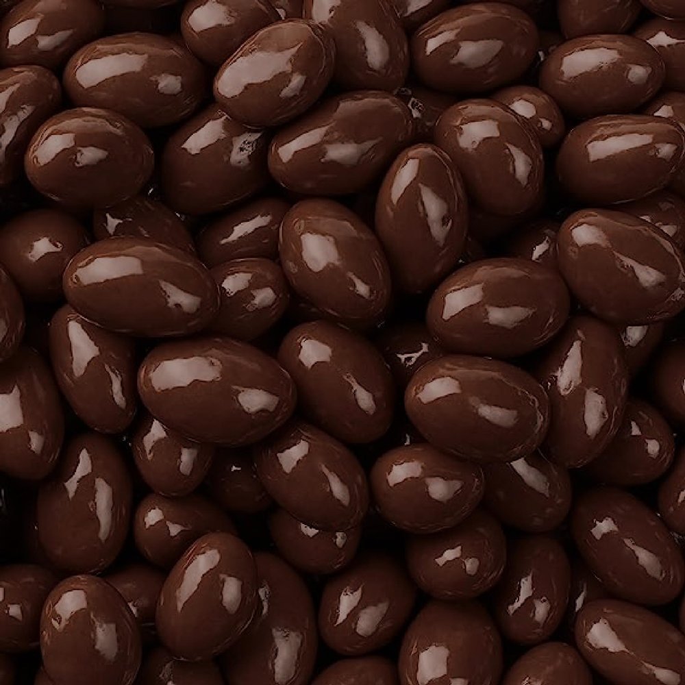 Dark Chocolate Covered Almonds 2-Pound Bag | Bulk Chocolate Covered Nuts | Coated Roasted Almonds for Gifting, Party Favors, Office Candy Jars & Dessert Boards