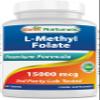 Best Naturals Methyl Folate 15000 mcg (15mg) (Most Bio-Available) 60 Tablets - Supports Cell Formation Growth Function, Brain, Memory, Cardiovascular Health (60 Count (Pack of 1)) view 1