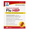 Quality Choice Maximum Strength Flu High Blood Pressure (HBP), Pain Reliever and Fever Reducer, Antihistamine & Cough Suppressant, Decongestant Free, for People with High Blood Pressure, 20 Count view 1