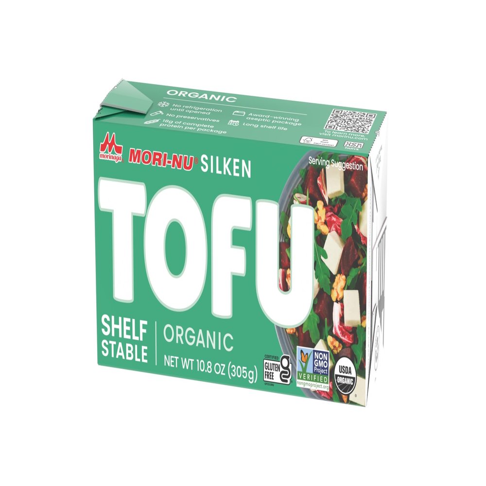 Mori-Nu Silken Tofu Organic | Velvety Smooth and Creamy | Low Fat, Gluten-Free, Dairy-Free, Vegan, Made with Non-GMO organic soybeans, KSA Kosher Parve | Shelf-Stable | 10.8 oz x 12 Packs