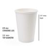 Coffee Cups 10 oz. Bulk Hot Paper Cups 1000 Case - Disposable Tea Cups 10oz Hot Beverage Hot Chocolate Hot Drink Cups for Dispenser Sustainable Compostable To Go Paper Cup White [1000 Pack / Case] view 2