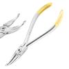 MuskalMed Dental Curved How Pliers, Orthodontic Position Angled Appliance Plier Wire Bending Instrument for Dentist, Multi-Purpose Lip Arches Bending Pliers Holding Arch Wires Plier view 1