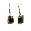 AYANA Healing Crystal Earrings for Women - Handmade Drop Earrings with Ethically Sourced Authentic Gemstones | Birthstone Jewelry for Women Trendy (Black Tourmaline) view 1