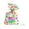 Fun Express Medium Mardi Gras Icons Cellophane Treat Bags - 12 Pieces - 5" x 11 1/2" view 1