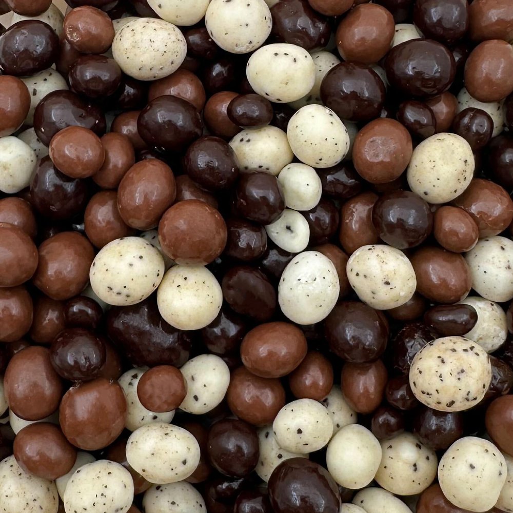 Chocolate Covered Espresso Coffee Beans | 2 Pound Bag | Candy Snack - Tri-Colored Blend