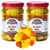 32 Oz. Fresh Pickled Vegetables, 2 Jars, So Hot Mix of Cauliflower Bites, Carrots, Hot Pickles & Chilito Peppers in Spicy Pickle Brine, Vegan Snack view 1