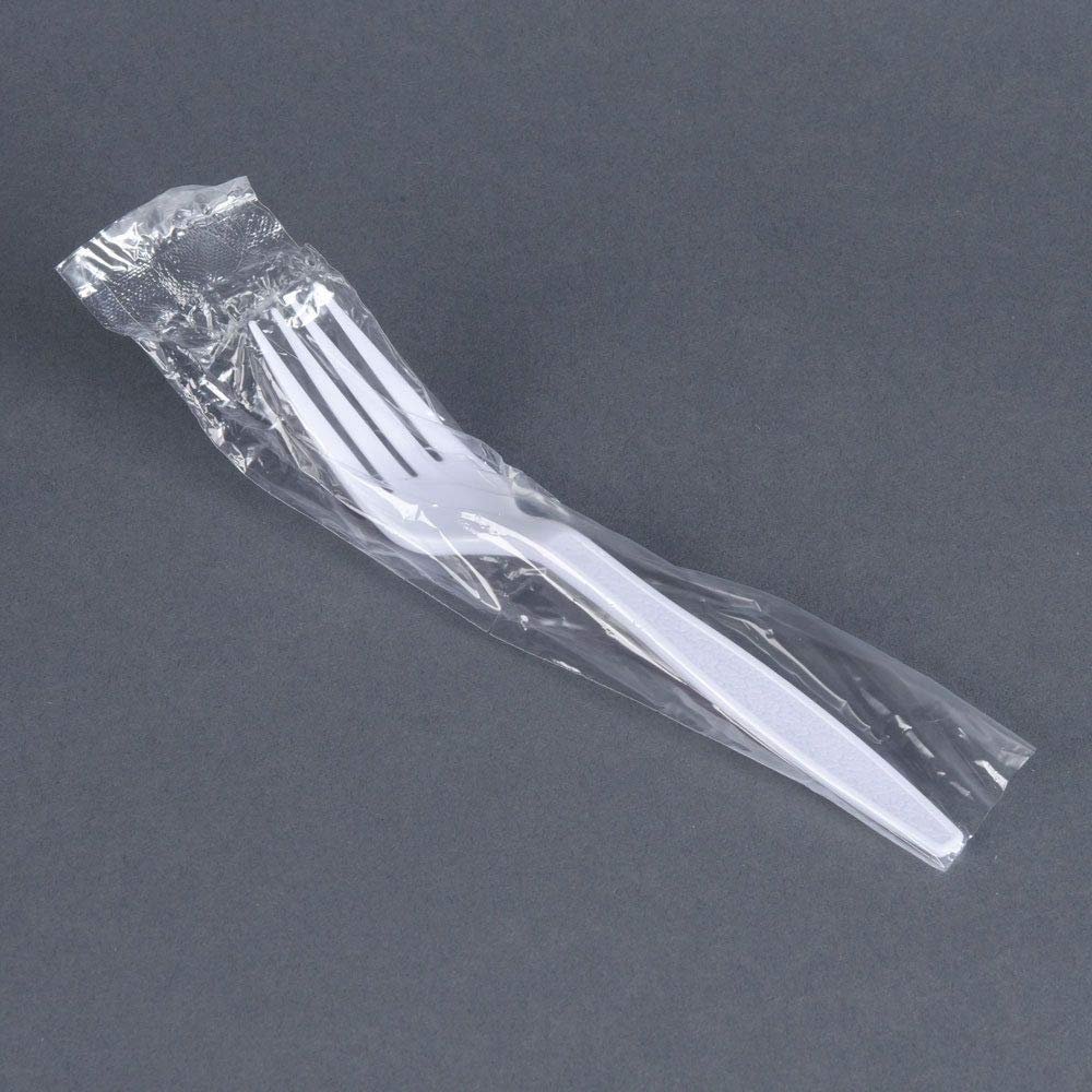Individually Wrapped Heavy Weight Utensils (White Fork, 50)
