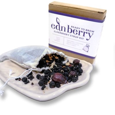 Ednberry Premium Organic Elderberry Syrup Kit DIY | Stronger Than Elderberry Gummies | Makes 32 oz | Make Your own | Natural Immune System Boost | Edenberry| Eden Berry | Edn Berry