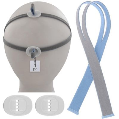 Dreamfinder CPAP Headgear Strap Replacement - 1Pc Airfit P10 Headgear Strap Compatible for Resmed Airfit P10 Nasal Pillow CPAP Mask with Headgear System, Elastic and Ergonomic for Comfortable Sleep
