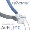 Dreamfinder CPAP Headgear Strap Replacement - 1Pc Airfit P10 Headgear Strap Compatible for Resmed Airfit P10 Nasal Pillow CPAP Mask with Headgear System, Elastic and Ergonomic for Comfortable Sleep view 2