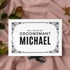 Andaz Press Custom Groomsman Proposal Box - Gift Boxes with Lids for Will You Be My Groomsman Proposal Gifts, Premium White Large Gift Box with Personalized Name Design & Ribbons, 10"x 7"x 4", 1-Pack view 3