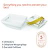 [5PK] Bulk Baskets For Gifts Empty To Fill | Gift Basket Kit- Small 8x10 Kraft Basket, Basket Bags, Gold Bows | Christmas, Valentines, Bridesmaid, Easter | Gift To Impress- Upper Midland (White) view 2