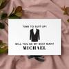 Andaz Press Custom Groomsman Proposal Box - Gift Boxes with Lids for Will You Be My Best Man Proposal Gifts, Premium White Box with Personalized Time to Suit Up Design & Ribbons, 10"x 7"x 4", 1-Pack view 3