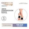 Copper Fit Health Unisex Arch Relief Compression Bands for Plantar Fasciitis,Swelling view 2