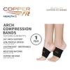 Copper Fit Health Unisex Arch Relief Compression Bands for Plantar Fasciitis,Swelling view 3