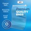 100 Count - Slider Zip Food Storage Bags, 9" x 12" 3 Mil Heavy Duty, Strong & Durable For Freezer Storage. GPI view 3