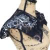 10 Chamber Herbal Pack Shoulder, Neck, Hot Cold Pack, Heat Wrap, Large, Organic, Flaxseed, Microwave Therapy,Black White Floral view 1
