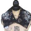 10 Chamber Herbal Pack Shoulder, Neck, Hot Cold Pack, Heat Wrap, Large, Organic, Flaxseed, Microwave Therapy,Black White Floral view 2