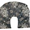 10 Chamber Herbal Pack Shoulder, Neck, Hot Cold Pack, Heat Wrap, Large, Organic, Flaxseed, Microwave Therapy,Black White Floral view 4