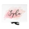 Andaz Press Custom Bridesmaid Proposal Box - Gift Boxes with Lids for Maid of Honor, Flower Girls & Bridesmaid Proposal Gifts White Box w/Personalized Watercolor Name & Ribbons, 10" x7"x 4", 1-Pack view 1