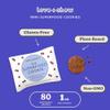 Love + Chew Mini Vegan Cookies, Gluten Free, 3g Plant Based Protein Per Cookie with Dark Chocolate, Healthy Snacks for Adults, Individually Wrapped Cookies, Chocolate Chia, 80 Pack view 2