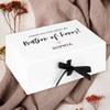 Andaz Press Custom Bridesmaid Proposal Box - Gift Boxes with Lids for Matron of Honor, Thank you Box, Proposal Gifts White Box w/Personalized Name Heart Design, Ribbons, 10"x7"x 4", 1-Pack view 2