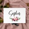 Andaz Press Custom Bridesmaid Proposal Box - Gift Boxes with Lids for Maid of Honor, Flower Girls & Bridesmaid Proposal Gifts White Box w/Personalized Name with Florals & Ribbons, 10" x7"x 4", 1-Pack view 3