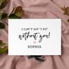 Andaz Press Custom Bridesmaid Proposal Box - Gift Boxes with Lids for Bridesmaids, I Can't Say I Do Without You Box, Proposal Gifts White Box w/Personalized Name, Ribbons, 10"x7"x 4", 1-Pack view 3
