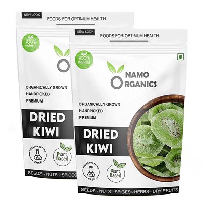 GRAVY Namo Organics - Dried Kiwi Fruit Slices - 1 Kg Pouch - Fresh Kiwi Dry Fruits (Gluten Free, Vegan & Non GMO)