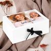 Andaz Press Custom Bridesmaid Proposal Box - Classy Gift Boxes with Lids Will You Be My Bridesmaid Box, Proposal Gifts, White Box w/Personalized Photo Design, Ribbons, 10"x7"x 4", 1-Pack view 2