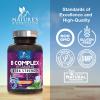 B Complex Vitamins Capsules - Super Complete B-Complex with Vitamin B12 B6 B100 C Biotin Folate & Folic Acid for Immune & Energy Support - Supplement for Heart, Brain, & Nerve Support - 120 Capsules view 4