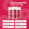 Celebrate Vitamins CelebrateONE Chewables, Iron Free - Once Daily Bariatric Multivitamin, Essential Vitamins & Minerals - Gastric Bypass & Sleeve Gastrectomy Supplement - Strawberry Creme (90 Tablets) view 2