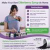 USDA Organic Dried Elderberries 1lb Bulk (Safest Packaging, Resealable Bag, BPA-Free Scoop) Natural, non-irradiated, Raw Whole Black Elderberry, Immune Support, Make Sambucus Elderberry Syrup, 1 Pound view 4