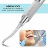 Professional Dental Tools - Dental Pick, Dental Scaler for Tartar Plaque Remover Tooth Cleaner Teeth Scraper Dentist Hygienist Kit Sickle Scaler Teeth Cleaning Set Stainless Steel 1 Pc By Krisp Beauty view 4