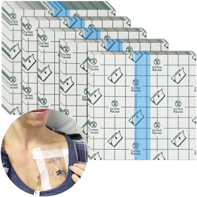 Waterproof Dialysis Catheter Shower Cover Large Coverage Shields for Peritoneal Dialysis Port Accessories PD Chest Catheter Central PICC Line Feeding Tube 9"x9"(Pack of 25)