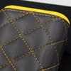 Cigar in Style Yellow Black Leather Cedar Wood 3 to 5 Ct Adjustable Cigar Case Holder Humidor view 3