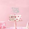12pcs Silver Glitter Happy Mother's Day Cake Toppers Food Picks Cake Decoration for Mother's Day Mom's Birthday Party Suppliers view 3