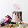 12pcs Pink Glitter Happy Mother's Day Cake Toppers Food Picks Cake Decoration for Mother's Day Mom's Birthday Party Suppliers view 4