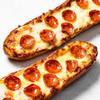French Bread Pepperoni Pizzas - Topped with Pizza Sauce - Made with Pork, Chicken and Beef - Preservative Free Crust - 4 Pack (6ct, 32.4 oz Each) - Ready Set Gourmet Donate a Meal Program view 4
