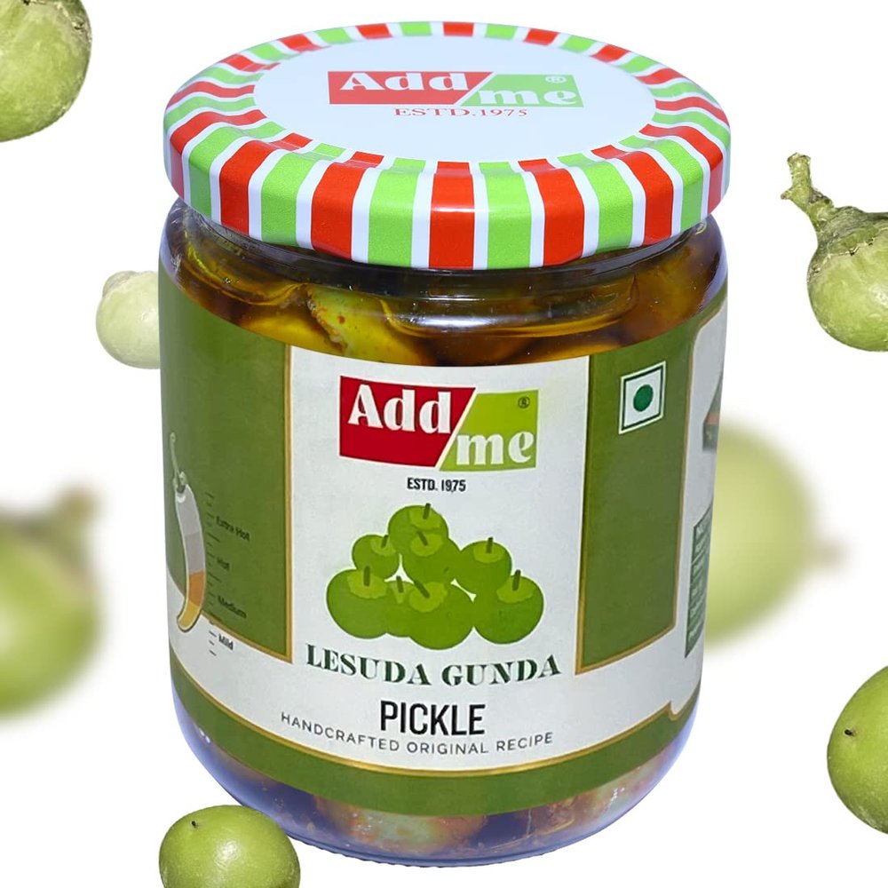 Add me Rajasthani Homemade Lasode Gunda ka Achar 500gm Rajasthani lasoda Fruit Pickle Glass Pack