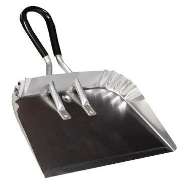 17 in. Metal Dust Pan with Soft Grip Handle