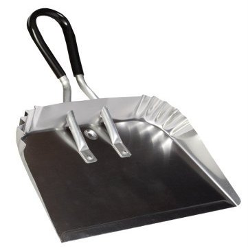 17 in. Metal Dust Pan with Soft Grip Handle