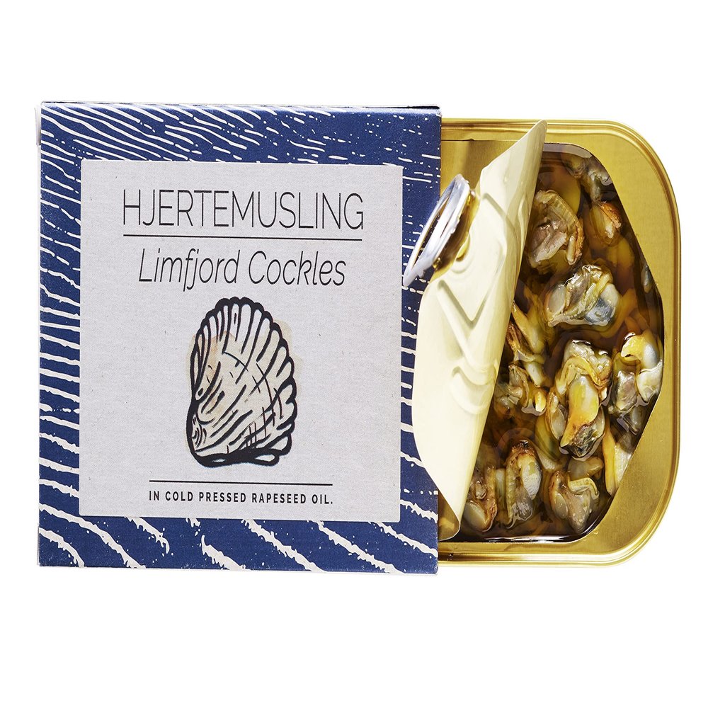 Fangst Hjertemusling | Tinned Limfjord Cockles in Cold Pressed Rapeseed Oil | 1 x110g Can