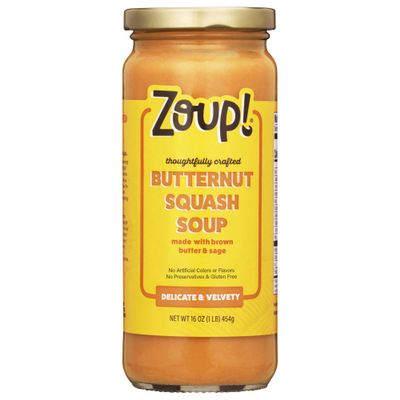 Butternut Squash with Brown Butter & Sage Soup by Zoup! - No Artificial Colors or Flavors, No Preservatives, Gluten Free Butternut Squash, 16 oz Ready to Serve (1 Pack)
