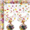 AnapoliZ Easter Eggs Cellophane Wrap Roll | 100 Ft. Long X 16 In. Wide | 2.3 Mil Thick, Crystal Clear Design | Easter Bunny Cello Wrapping Paper, Treats, Baskets, Gifts | view 1